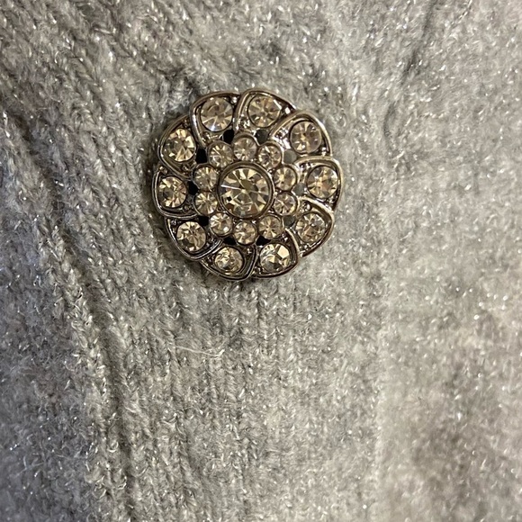 Talbots Gray Women's Cardigan Sweater - Picture 8 of 11